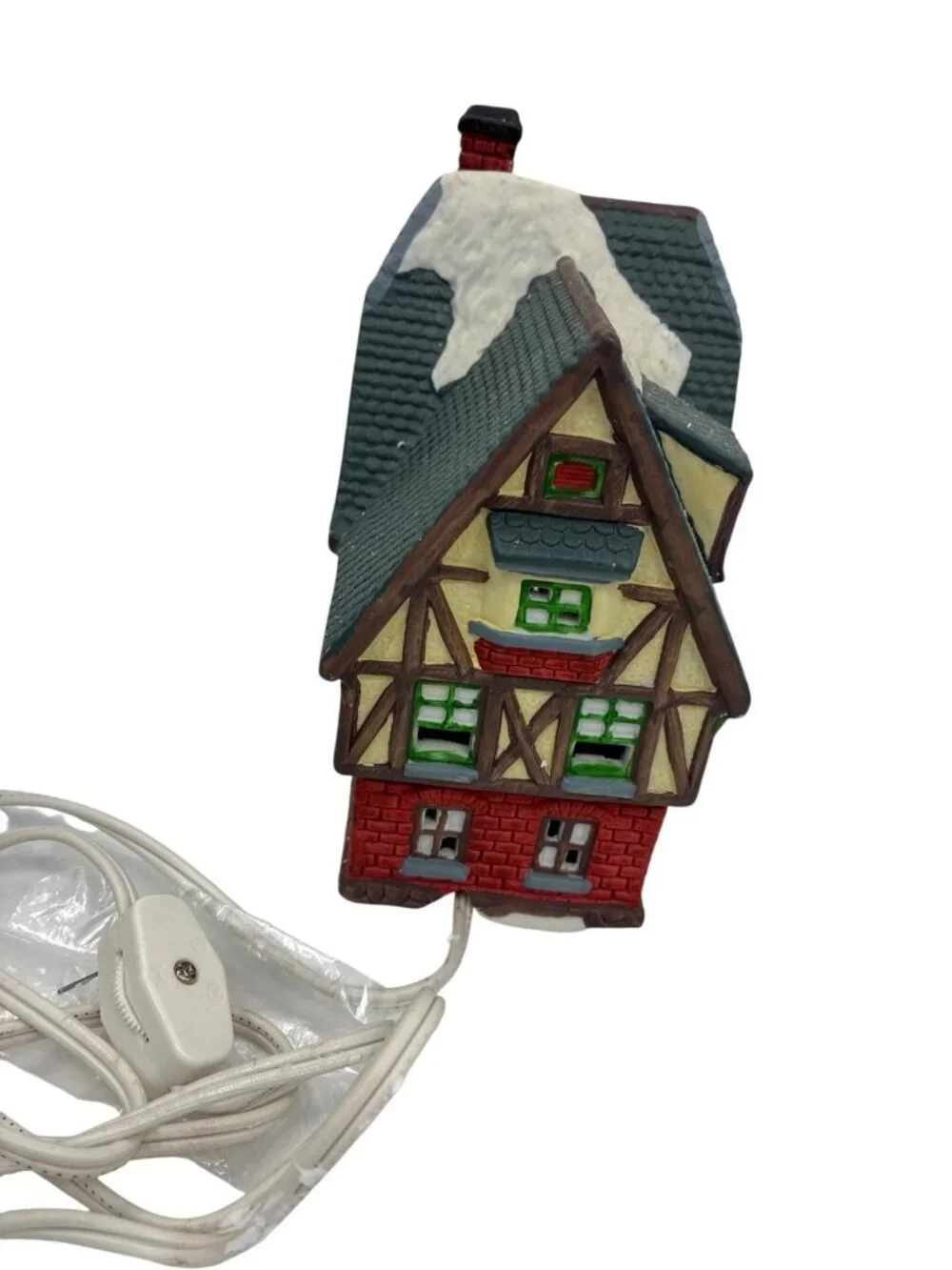 Dickens Keepsake Romantik Restaurant Lighted Porcelain Christmas Village House